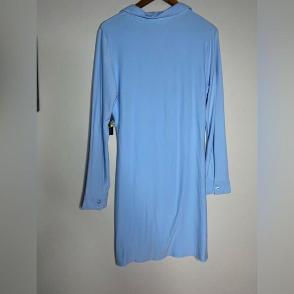 NWT No Boundaries Junior’s Light Blue Ruched Front Button Dress Size XL - Picture 5 of 8